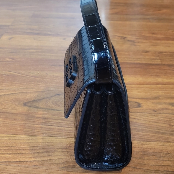 SOLD Balenciaga 8" croc embossed calfskin leather Ghost handbag shoulder purse - Picture 5 of 7
